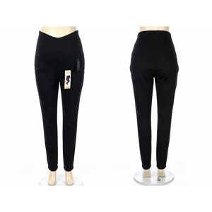 Signature by Levi Strauss Maternity Women's Skinny Jeans‎ Panel Black M Stretch